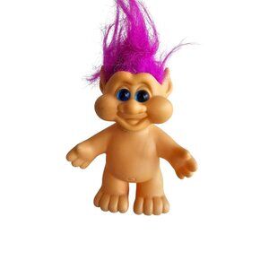 VINTAGE 1991 -I T B TROLL DOLL Purple Hair